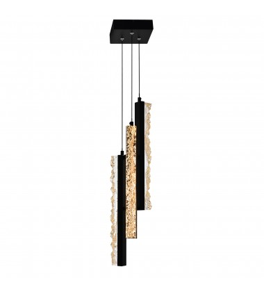  Stagger Integrated LED Black Mini Pendant (1588P6-3-101) - CWI