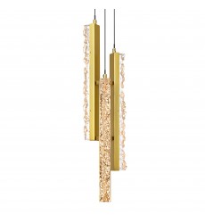  Stagger Integrated LED Brass Mini Pendant (1588P6-3-624) - CWI