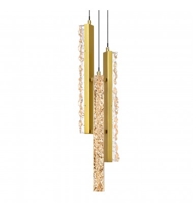  Stagger Integrated LED Brass Mini Pendant (1588P6-3-624) - CWI