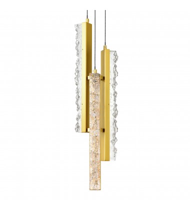  Stagger Integrated LED Brass Mini Pendant (1588P6-3-624) - CWI