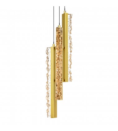  Stagger Integrated LED Brass Mini Pendant (1588P6-3-624) - CWI