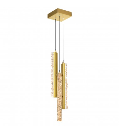  Stagger Integrated LED Brass Mini Pendant (1588P6-3-624) - CWI