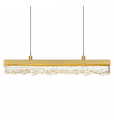  Stagger Integrated LED Brass Chandelier (1588P60-14-624) - CWI