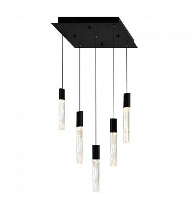 Greta Integrated LED Black Mini Pendant (1589P12-5-101) - CWI Greta Integrated LED Black Mini Pendant (1589P12-5-101) - CWI