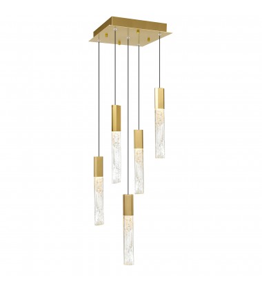  Greta Integrated LED Brass Mini Pendant (1589P12-5-624) - CWI
