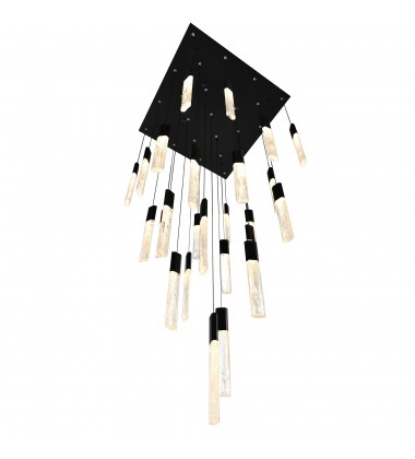 Greta Integrated LED Black Chandelier (1589P28-25-101) - CWI Greta Integrated LED Black Chandelier (1589P28-25-101) - CWI