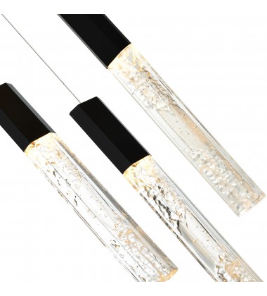 Greta Integrated LED Black Chandelier (1589P28-25-101) - CWI Greta Integrated LED Black Chandelier (1589P28-25-101) - CWI