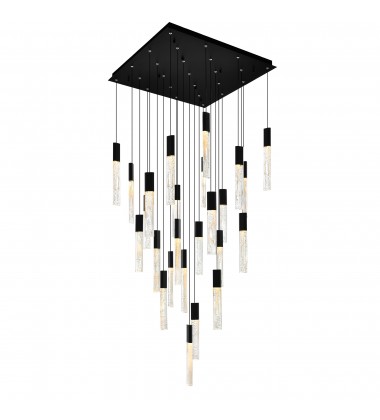 Greta Integrated LED Black Chandelier (1589P28-25-101) - CWI Greta Integrated LED Black Chandelier (1589P28-25-101) - CWI