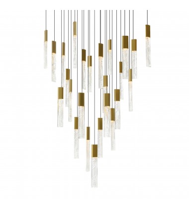  Greta Integrated LED Brass Chandelier (1589P28-25-624) - CWI