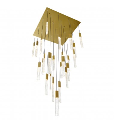  Greta Integrated LED Brass Chandelier (1589P28-25-624) - CWI