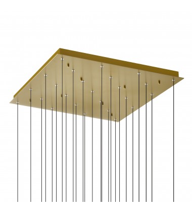  Greta Integrated LED Brass Chandelier (1589P28-25-624) - CWI