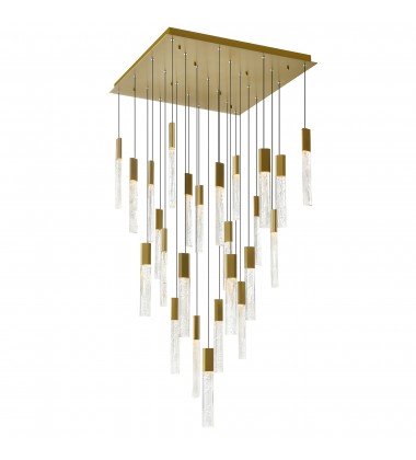  Greta Integrated LED Brass Chandelier (1589P28-25-624) - CWI