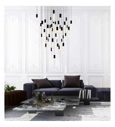 Greta Integrated LED Black Chandelier (1589P36-41-101) - CWI Greta Integrated LED Black Chandelier (1589P36-41-101) - CWI