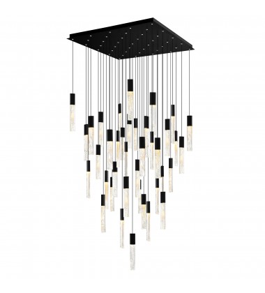Greta Integrated LED Black Chandelier (1589P36-41-101) - CWI Greta Integrated LED Black Chandelier (1589P36-41-101) - CWI