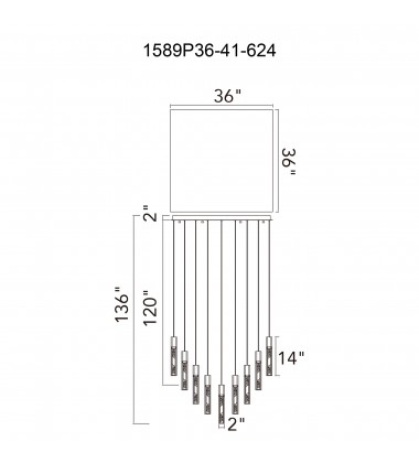 Greta Integrated LED Brass Chandelier (1589P36-41-624) - CWI Greta Integrated LED Brass Chandelier (1589P36-41-624) - CWI