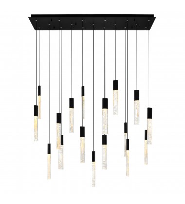 Greta Integrated LED Black Chandelier (1589P48-17-101-RC) - CWI Greta Integrated LED Black Chandelier (1589P48-17-101-RC) - CWI
