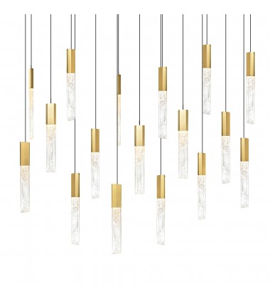  Greta Integrated LED Brass Chandelier (1589P48-17-624-RC) - CWI