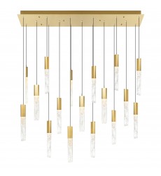  Greta Integrated LED Brass Chandelier (1589P48-17-624-RC) - CWI