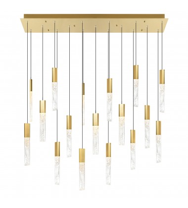  Greta Integrated LED Brass Chandelier (1589P48-17-624-RC) - CWI