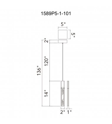 Greta Integrated LED Black Mini Pendant (1589P5-1-101) - CWI Greta Integrated LED Black Mini Pendant (1589P5-1-101) - CWI