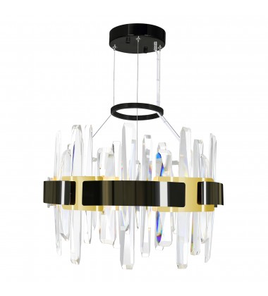  Aya LED Integrated Pearl Black Chandelier (1592P18-612) - CWI