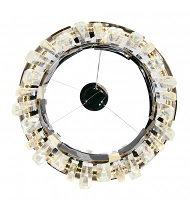  Aya LED Integrated Pearl Black Chandelier (1592P18-612) - CWI