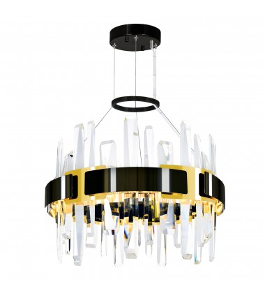  Aya LED Integrated Pearl Black Chandelier (1592P18-612) - CWI