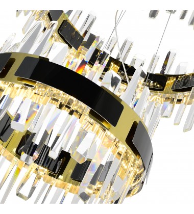  Aya LED Integrated Pearl Black Chandelier (1592P32-3-612) - CWI