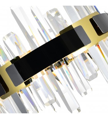  Aya LED Integrated Pearl Black Chandelier (1592P32-3-612) - CWI