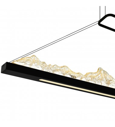 Himalayas Integrated LED Black Chandelier (1601P48-101) - CWI  Himalayas Integrated LED Black Chandelier (1601P48-101) - CWI