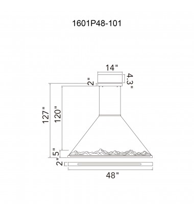 Himalayas Integrated LED Black Chandelier (1601P48-101) - CWI  Himalayas Integrated LED Black Chandelier (1601P48-101) - CWI