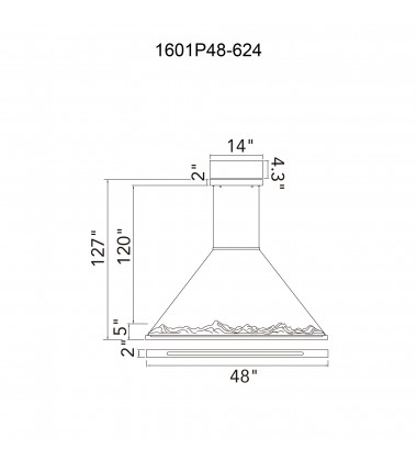  Himalayas Integrated LED Brass Chandelier (1601P48-624) - CWI