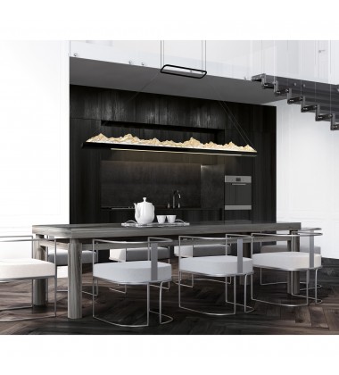  Himalayas Integrated LED Black Chandelier (1601P62-101) - CWI