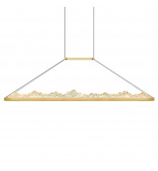  Himalayas Integrated LED Brass Chandelier (1601P62-624) - CWI