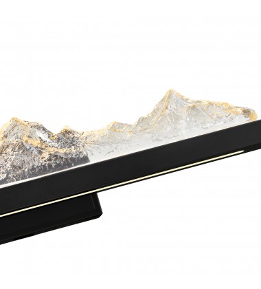  Himalayas Integrated LED Black Vanity Light (1601W26-101) - CWI