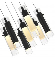Olinda LED Integrated Black Chandelier (1606P33-37-101) - CWI  Olinda LED Integrated Black Chandelier (1606P33-37-101) - CWI
