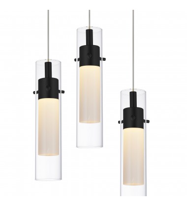 Olinda LED Integrated Black Chandelier (1606P33-37-101) - CWI  Olinda LED Integrated Black Chandelier (1606P33-37-101) - CWI