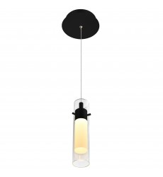  Olinda LED Integrated Black Mini Pendant (1606P5-1-101) - CWI