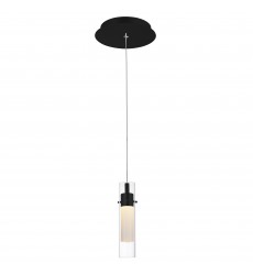  Olinda LED Integrated Black Mini Pendant (1606P5-1-101) - CWI