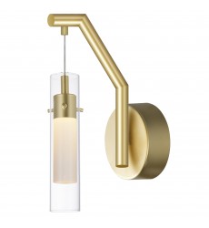 Olinda LED Integrated Satin Gold Wall Light (1606W5-1-602) - CWI  Olinda LED Integrated Satin Gold Wall Light (1606W5-1-602) - CWI