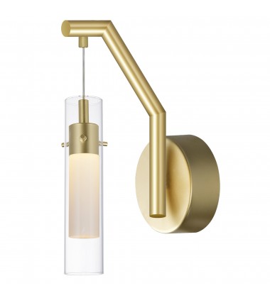 Olinda LED Integrated Satin Gold Wall Light (1606W5-1-602) - CWI  Olinda LED Integrated Satin Gold Wall Light (1606W5-1-602) - CWI