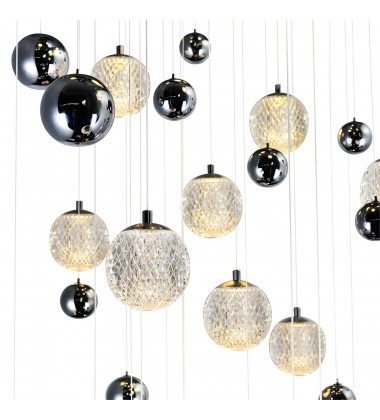  Siena 13 Light Chrome Chandelier (1679P24-13-601) - CWI