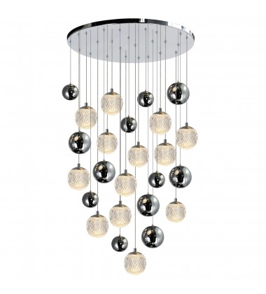  Siena 13 Light Chrome Chandelier (1679P24-13-601) - CWI