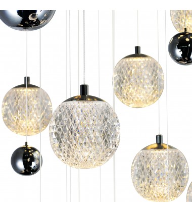  Siena 9 Light Chrome Chandelier (1679P40-9-601-RC) - CWI