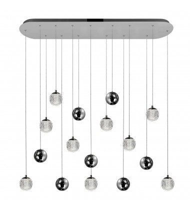  Siena 9 Light Chrome Chandelier (1679P40-9-601-RC) - CWI