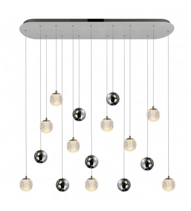  Siena 9 Light Chrome Chandelier (1679P40-9-601-RC) - CWI