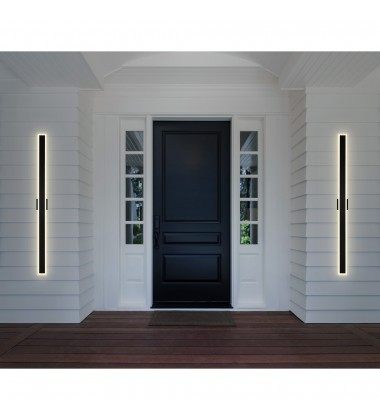  Malibu LED Integrated Black Outdoor Wall Light (1694W80-101) - CWI