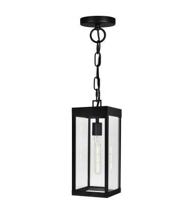  Windsor 1 Light Black Outdoor Ceiling Light (1695P7-1-101) - CWI