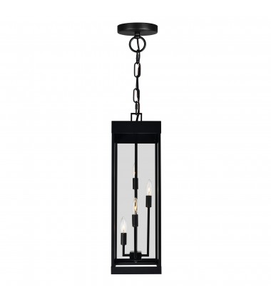  Windsor 4 Light Black Outdoor Ceiling Light (1695P8-4-101) - CWI