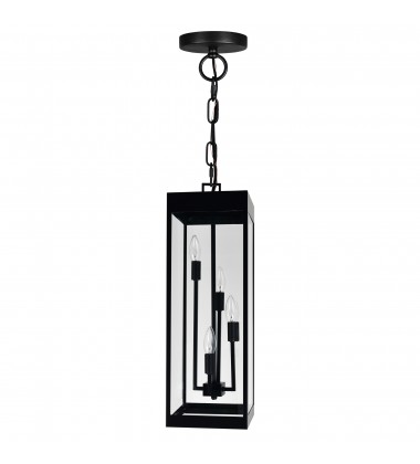  Windsor 4 Light Black Outdoor Ceiling Light (1695P8-4-101) - CWI